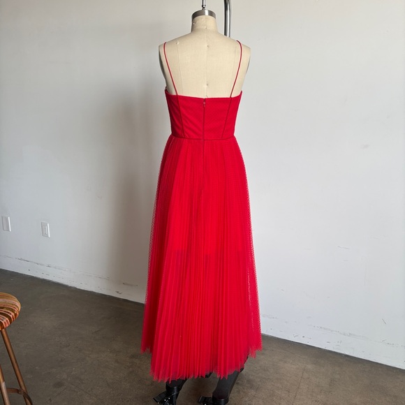$595 NWT Monique Lhuillier Tulle Fit and Flare Dress Sz 4 - Picture 9 of 13